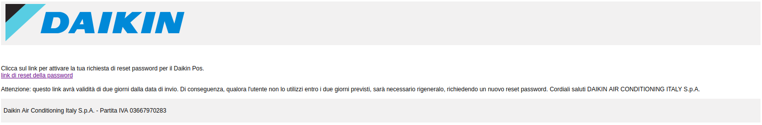 Esempio di mail